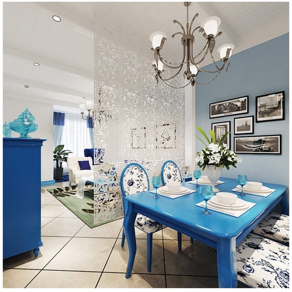 DIY Hanging Room Divider PVC 12 PCS Panels Screen - Picture 6 of 8